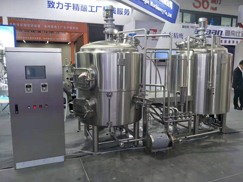 500L 1000L 3BBL 5BBL Two vesssels craft beer making microbrewery brewing system  ZXF
